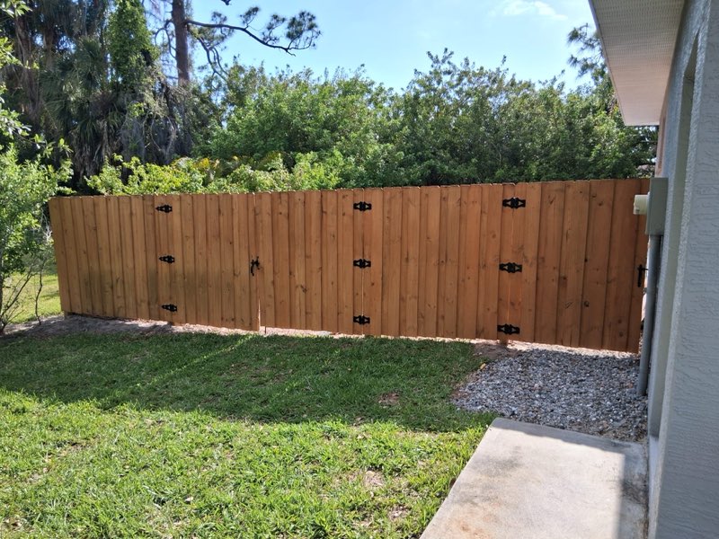New privacy fence, cleaned and sealed