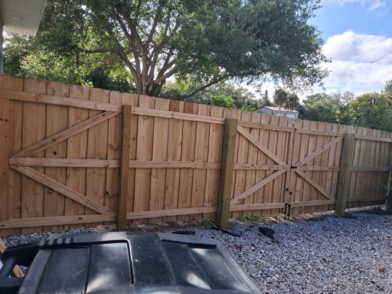 Matching gates hung and finished
