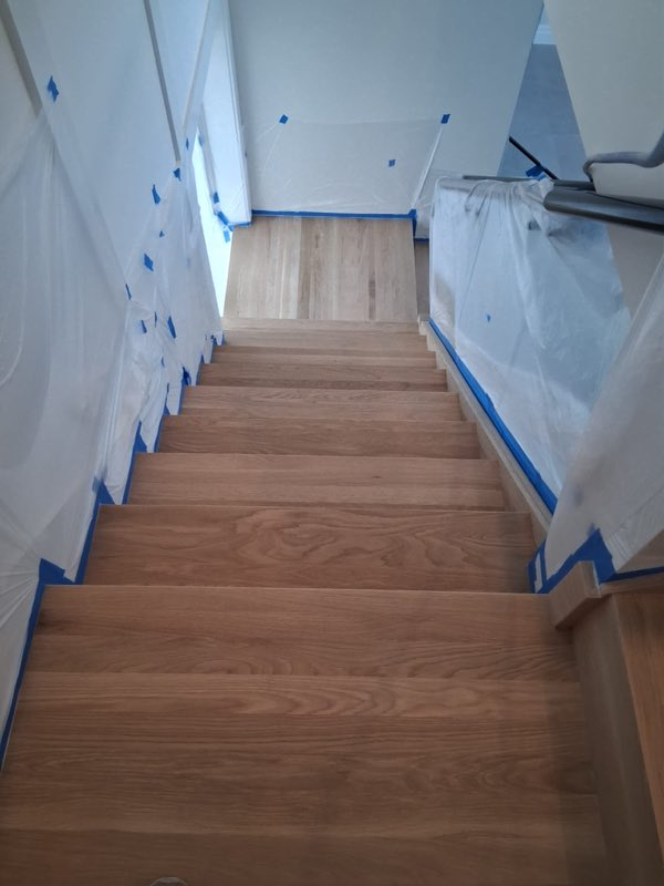 Dust control and floor protection in place